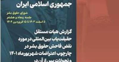 وضعیت حقوق بشر در جمهوری اسلامی